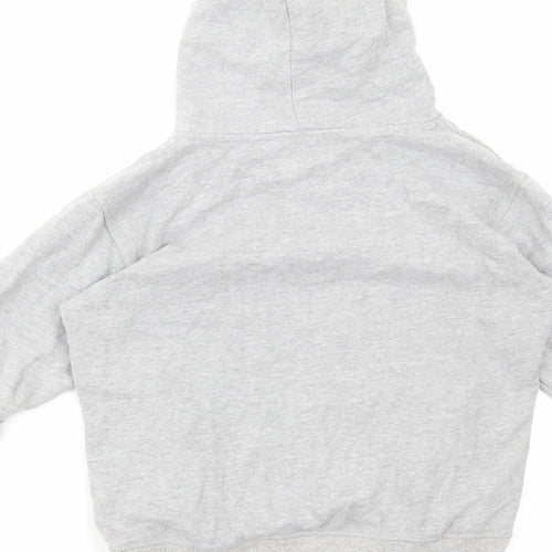 Disneyland Paris Girls Grey Cotton Pullover Hoodie Size 12 Years Pullover - Mickey Mouse