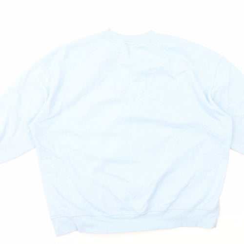 Primark Womens Blue Cotton Pullover Sweatshirt Size L Pullover - Happy Days