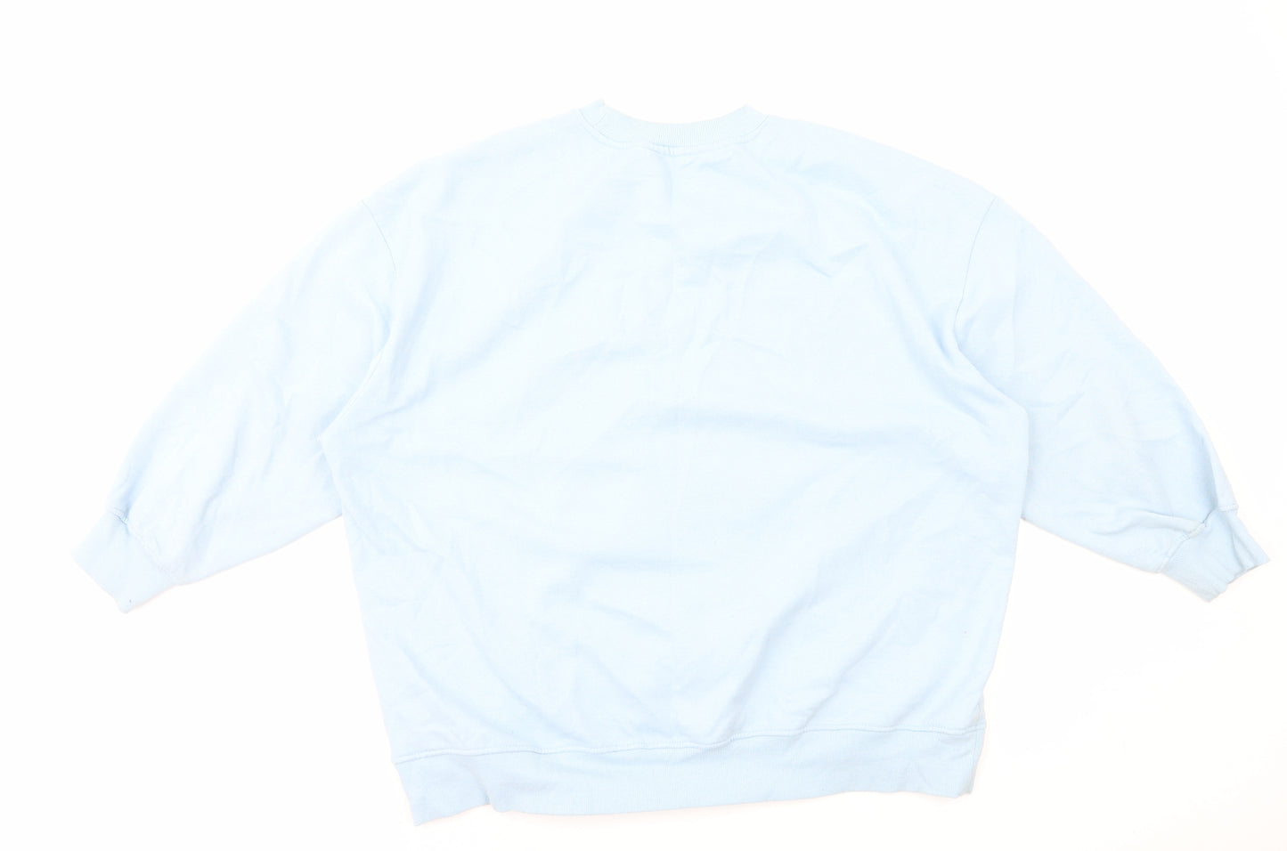 Primark Womens Blue Cotton Pullover Sweatshirt Size L Pullover - Happy Days
