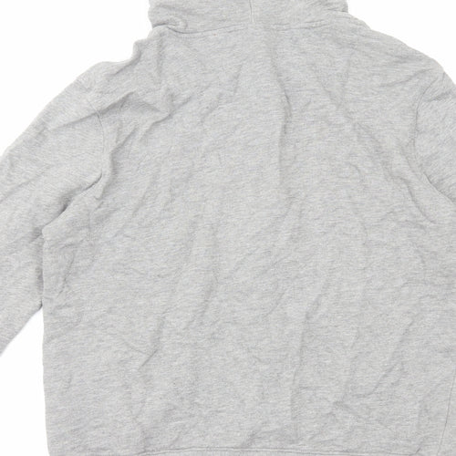Pierre Cardin Mens Grey Cotton Full Zip Hoodie Size M