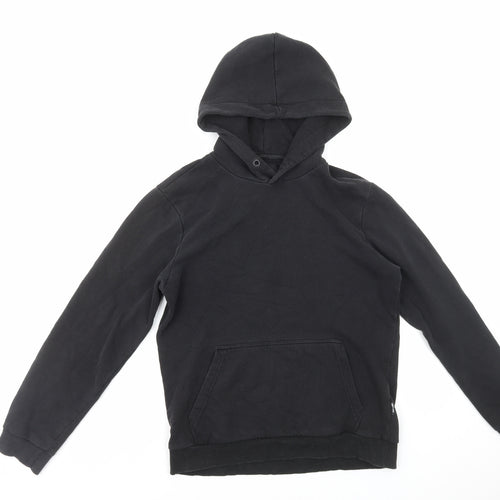 ONLY & SONS Mens Black Cotton Pullover Hoodie Size S