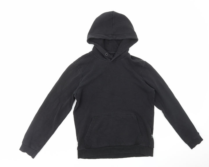 ONLY & SONS Mens Black Cotton Pullover Hoodie Size S