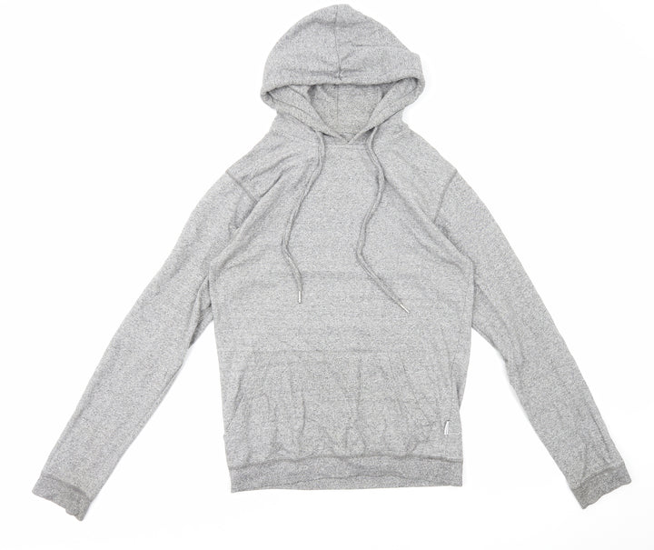 Bellfield Womens Grey Cotton Pullover Hoodie Size S Pullover