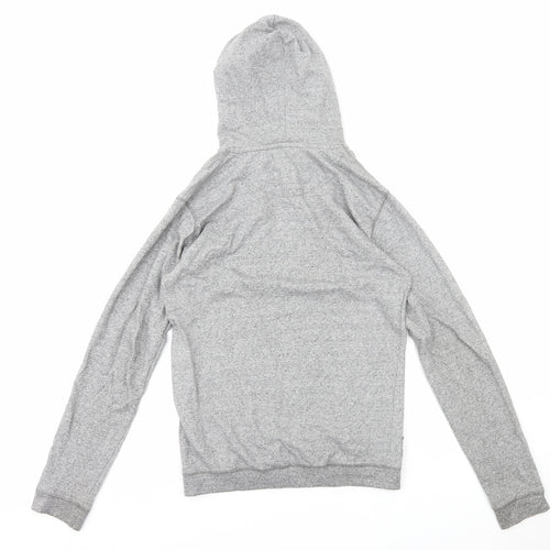 Bellfield Womens Grey Cotton Pullover Hoodie Size S Pullover
