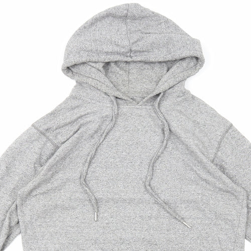 Bellfield Womens Grey Cotton Pullover Hoodie Size S Pullover