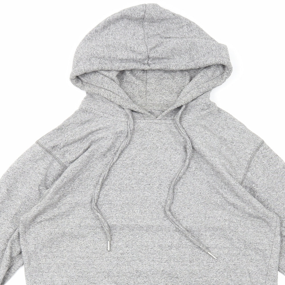 Bellfield Womens Grey Cotton Pullover Hoodie Size S Pullover