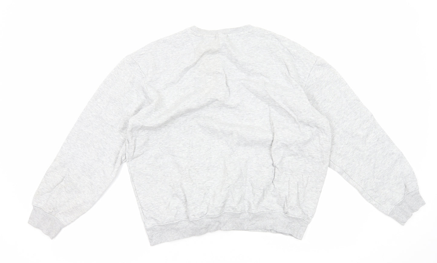 H&M Womens Grey Cotton Pullover Sweatshirt Size M Pullover