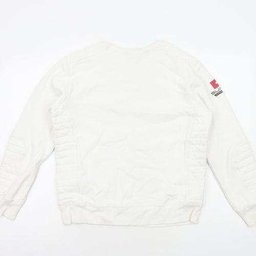 Polo Ralph Lauren Womens White Cotton Pullover Sweatshirt Size L Pullover - Suisse