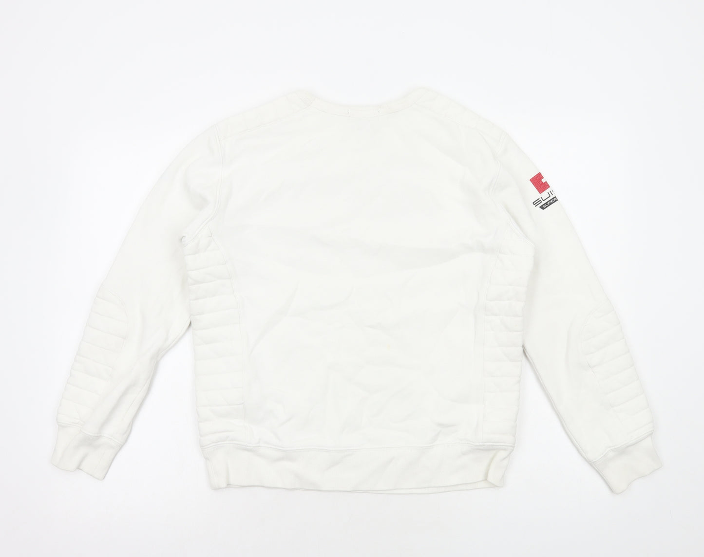 Polo Ralph Lauren Womens White Cotton Pullover Sweatshirt Size L Pullover - Suisse