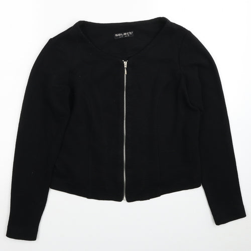 Select Womens Black Jacket Size 14 Zip