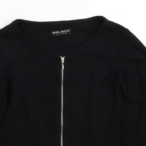 Select Womens Black Jacket Size 14 Zip