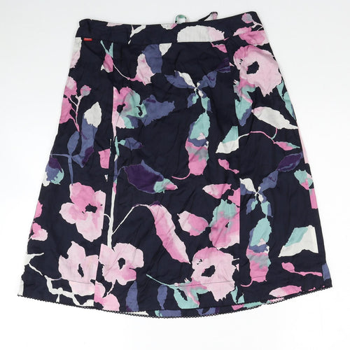 Jackpot Womens Multicoloured Geometric Viscose Flare Skirt Size 6 Zip