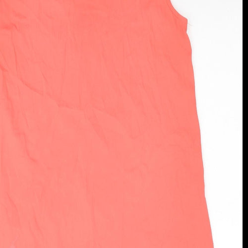 Red Herring Womens Red Polyester Basic Tank Size 12 Boat Neck - Scalloped