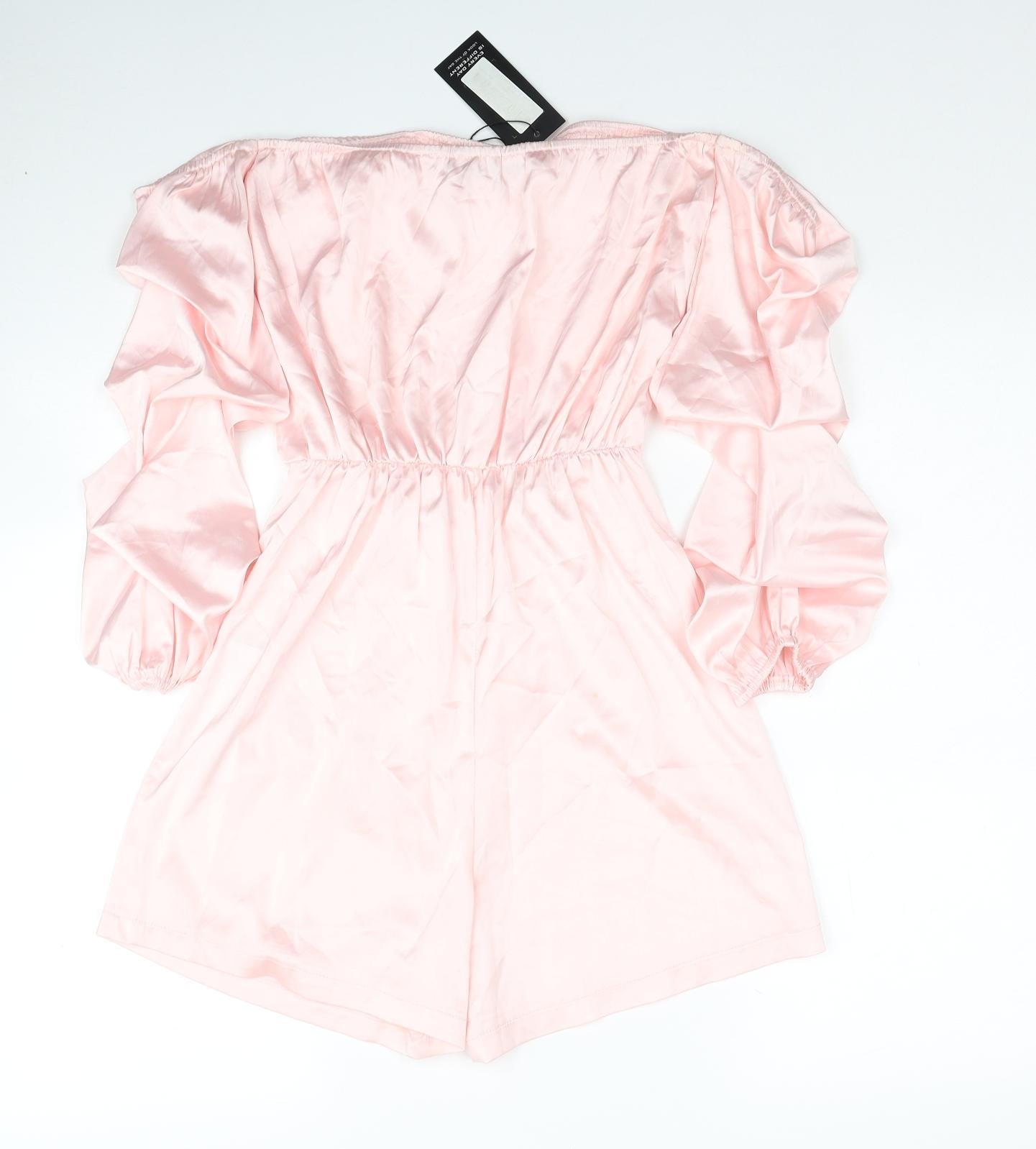 Look of the day Womens Pink Polyester Playsuit One-Piece Size 6 Pullover
