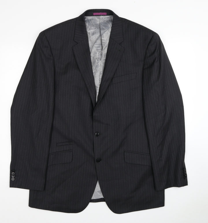 NEXT Mens Grey Wool Jacket Suit Jacket Size 42