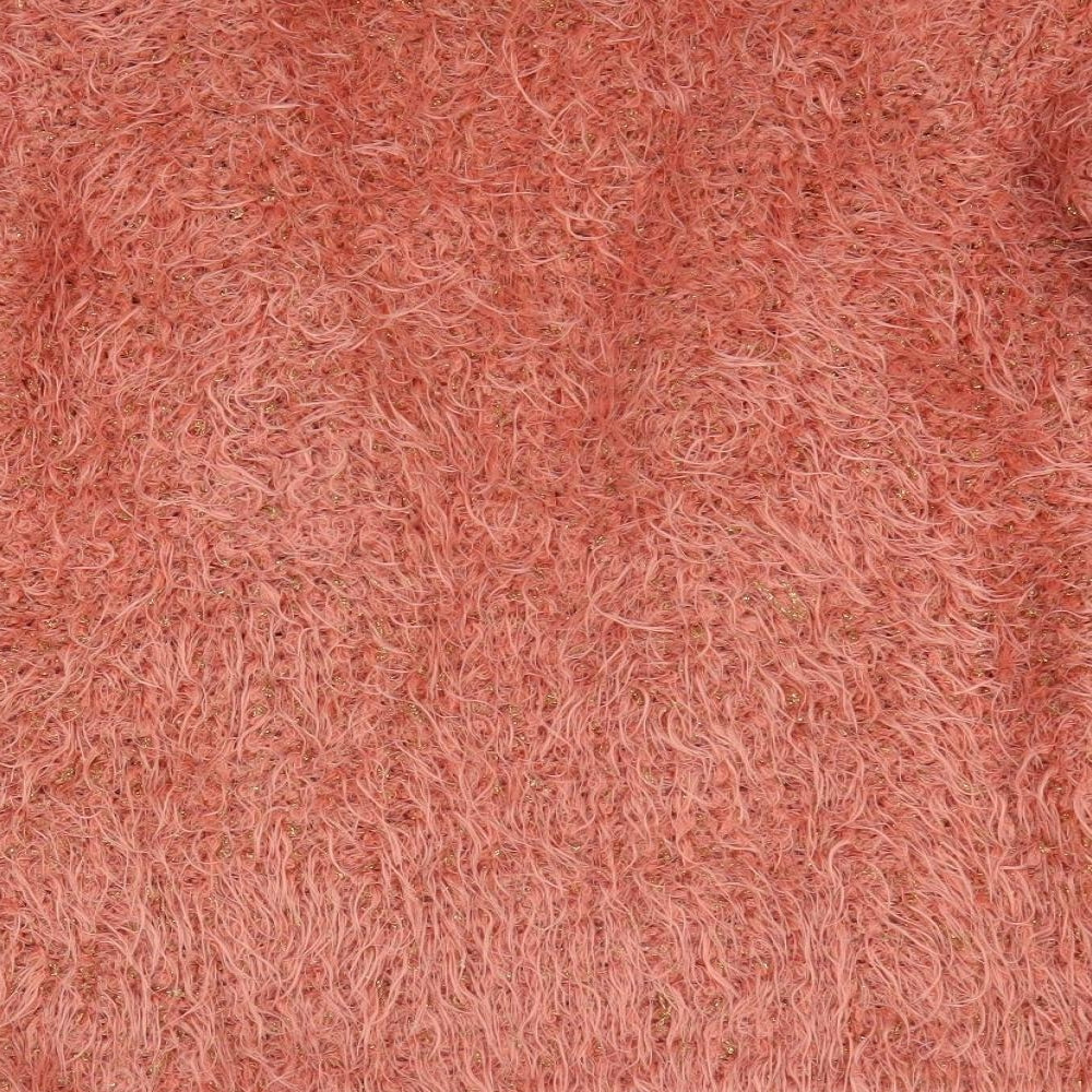 Palmer Womens Pink V-Neck Polyester Cardigan Jumper Size 16