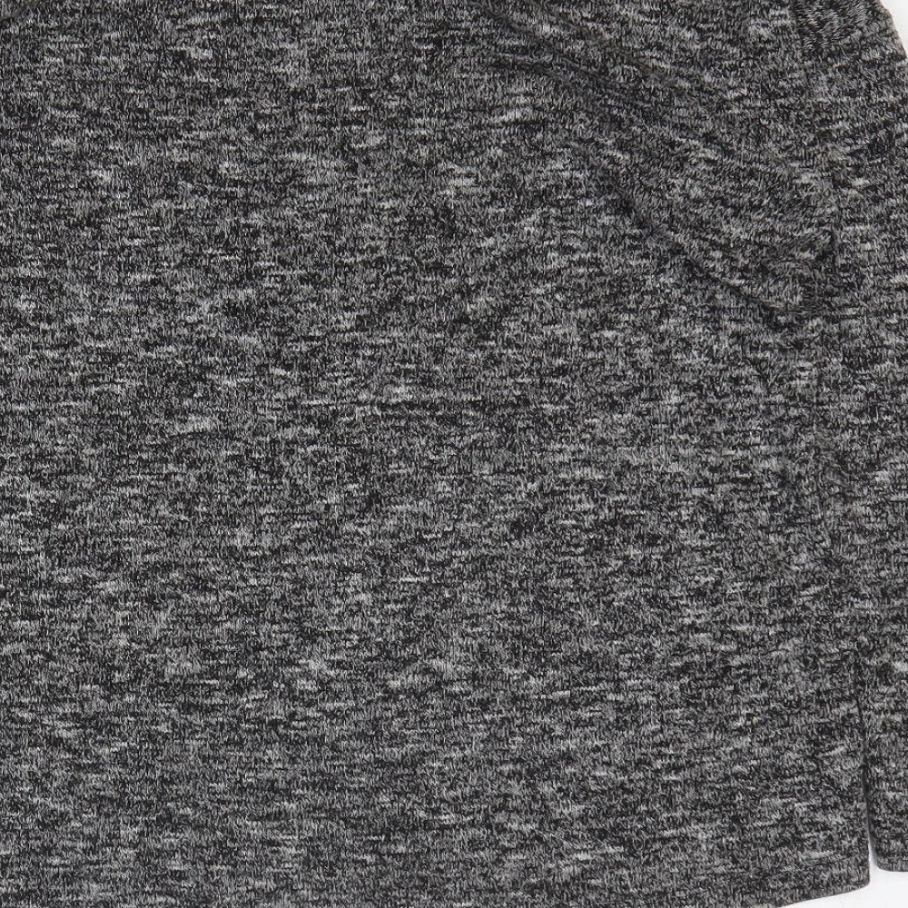 NEXT Womens Grey Viscose Basic T-Shirt Size 12 Round Neck - That's Life