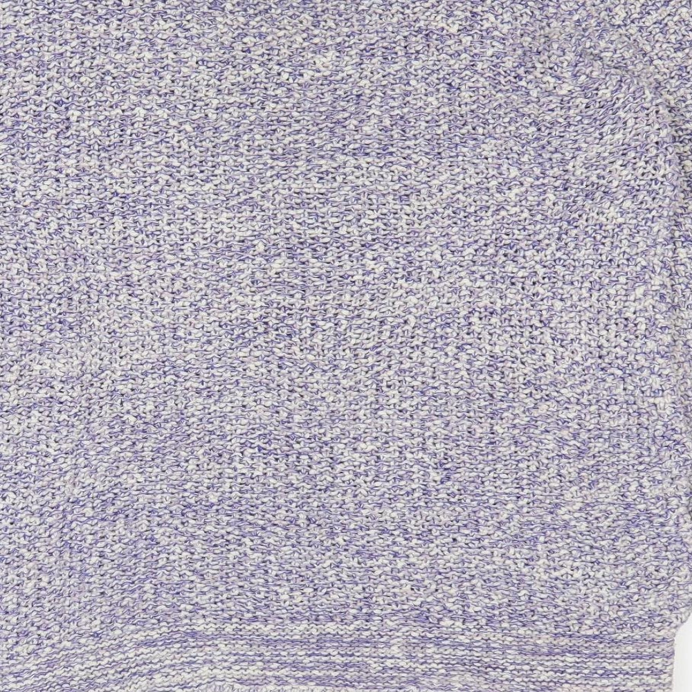 Indigo Womens Blue Round Neck 100% Cotton Pullover Jumper Size 16