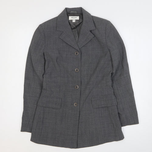 Mexx Womens Grey Polyester Jacket Suit Jacket Size 8