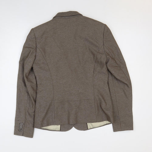 NEXT Womens Brown Jacket Size 10 Button