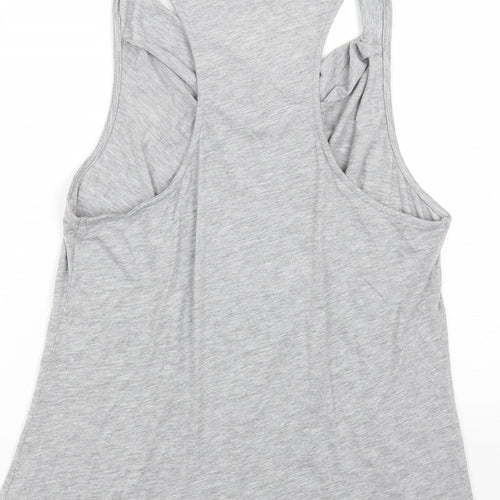 Label Lab Womens Grey Polyester Basic Tank Size 14 V-Neck