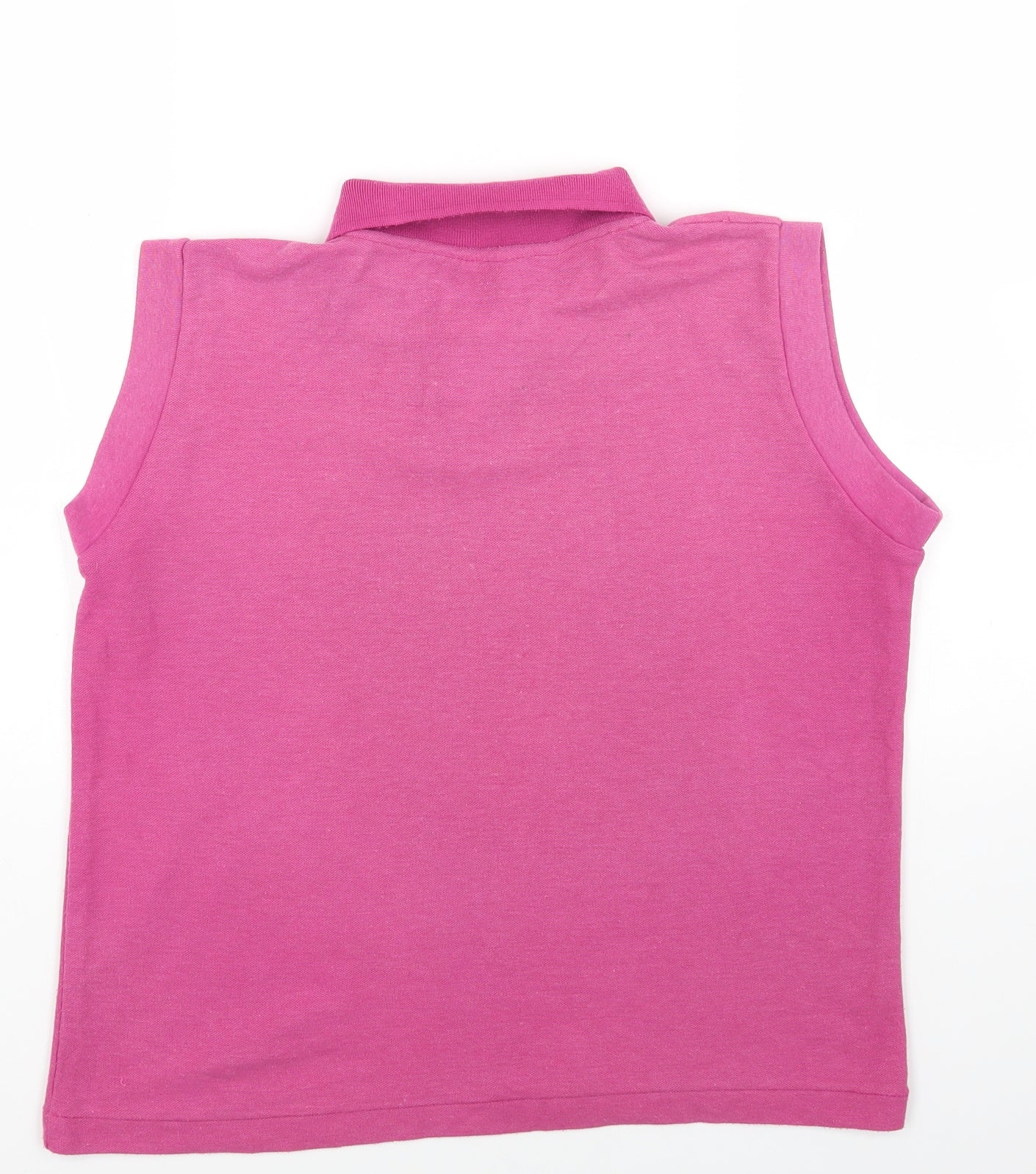 KAYS Womens Pink Polyester Basic Polo Size 16 Collared