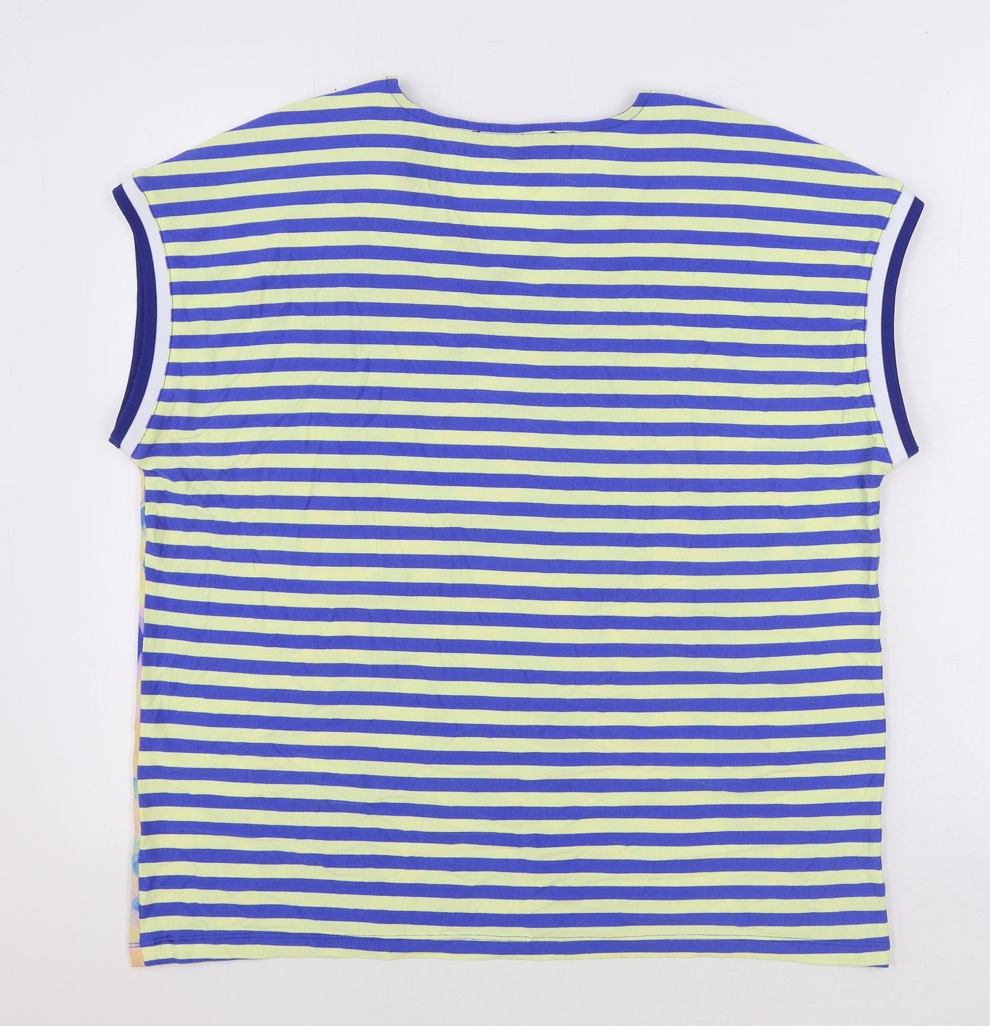 Aniston Casual Womens Multicoloured Geometric Polyester Basic Blouse Size 14 V-Neck