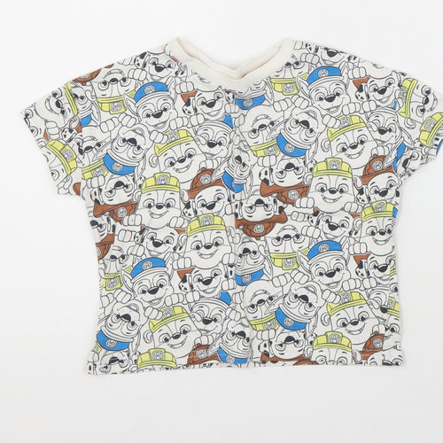 George Boys Multicoloured Cotton Basic T-Shirt Size 18-24 Months Round Neck Pullover