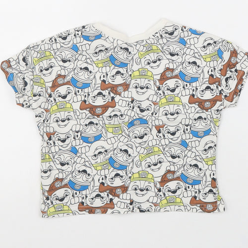 George Boys Multicoloured Cotton Basic T-Shirt Size 18-24 Months Round Neck Pullover