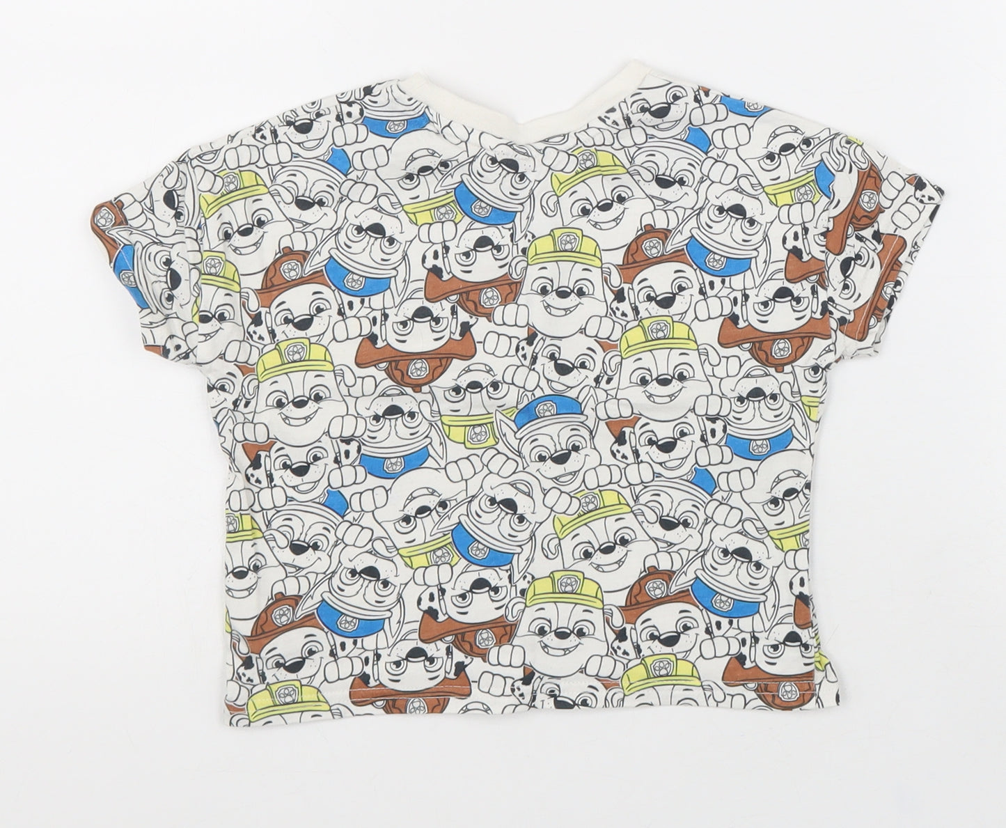 George Boys Multicoloured Cotton Basic T-Shirt Size 18-24 Months Round Neck Pullover