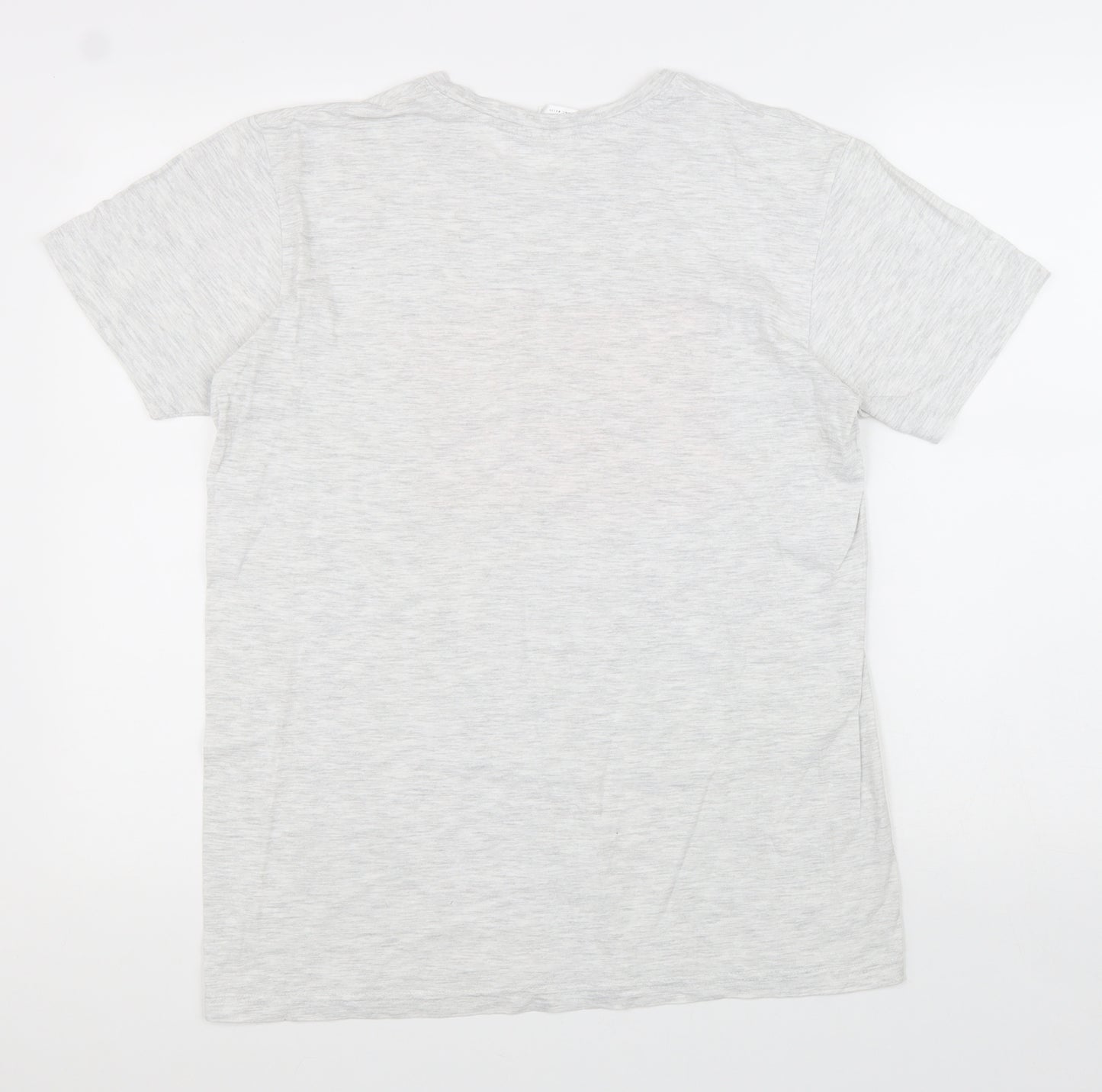 B&C Womens Grey Cotton Basic T-Shirt Size M Round Neck - Peace Solidarity