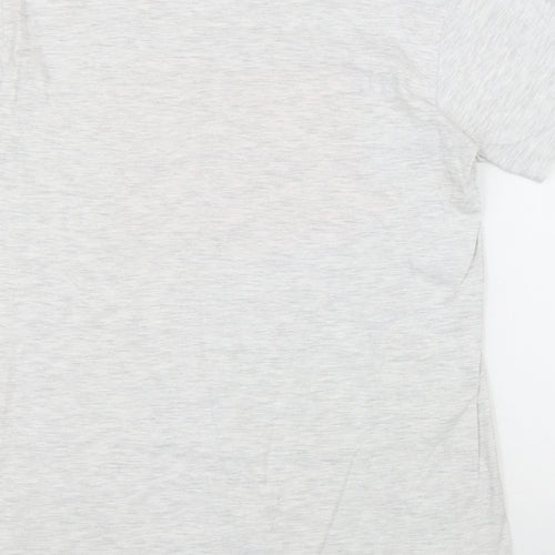 B&C Womens Grey Cotton Basic T-Shirt Size M Round Neck - Peace Solidarity