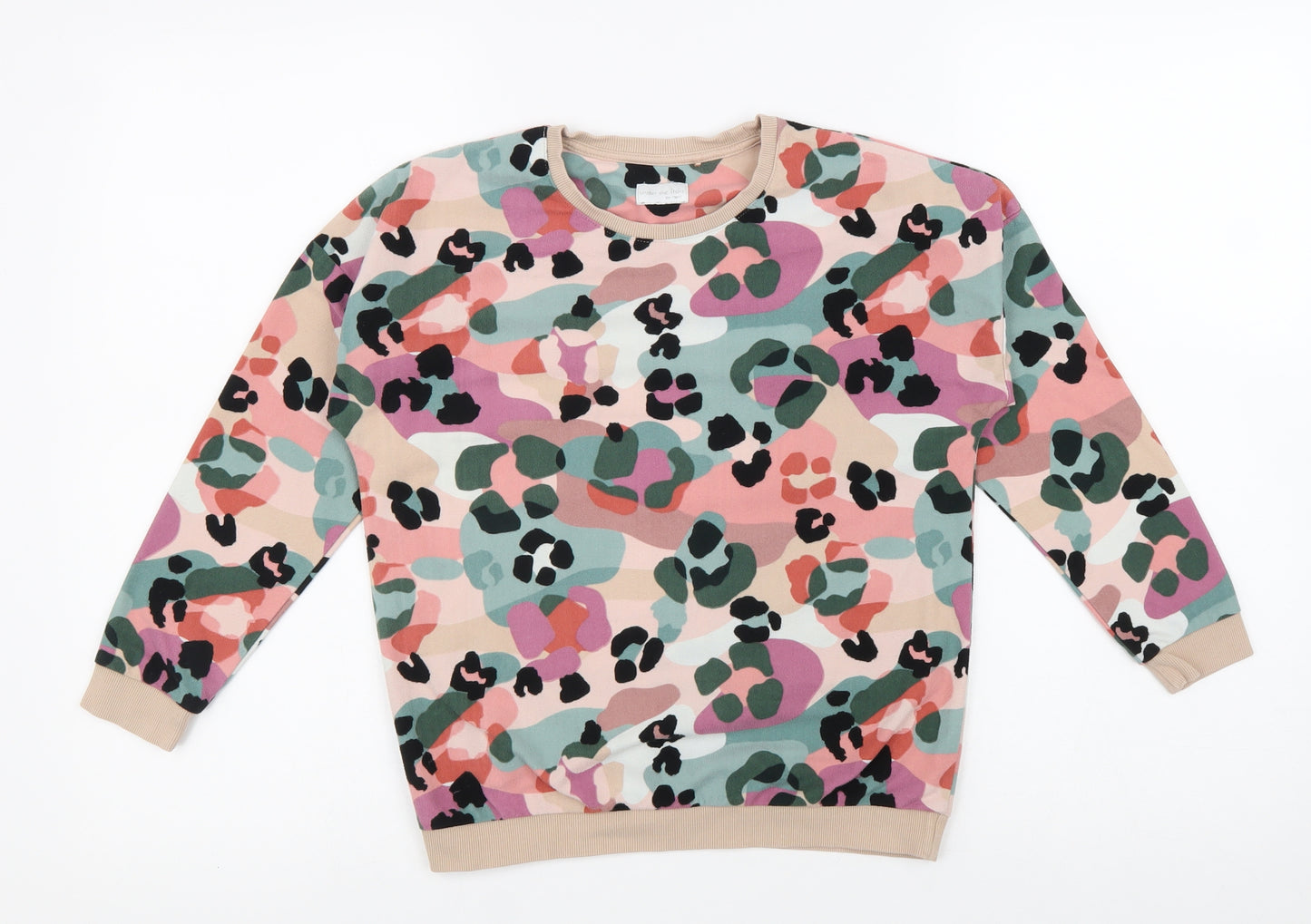 NEXT Girls Multicoloured Animal Print Polyester Pullover Sweatshirt Size 9 Years Pullover