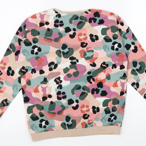 NEXT Girls Multicoloured Animal Print Polyester Pullover Sweatshirt Size 9 Years Pullover