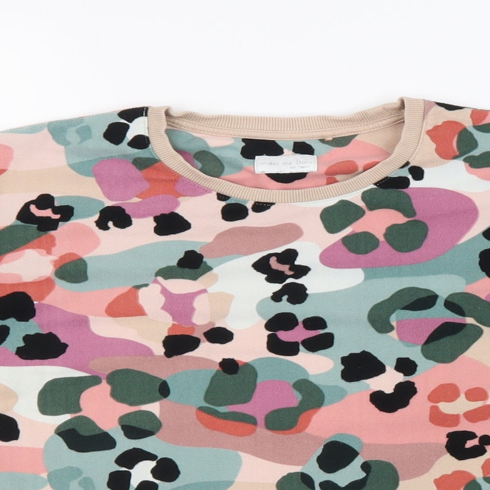 NEXT Girls Multicoloured Animal Print Polyester Pullover Sweatshirt Size 9 Years Pullover