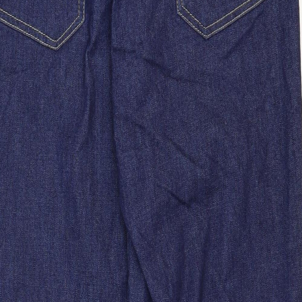 Rohan Womens Blue Cotton Straight Jeans Size 12 Regular Zip