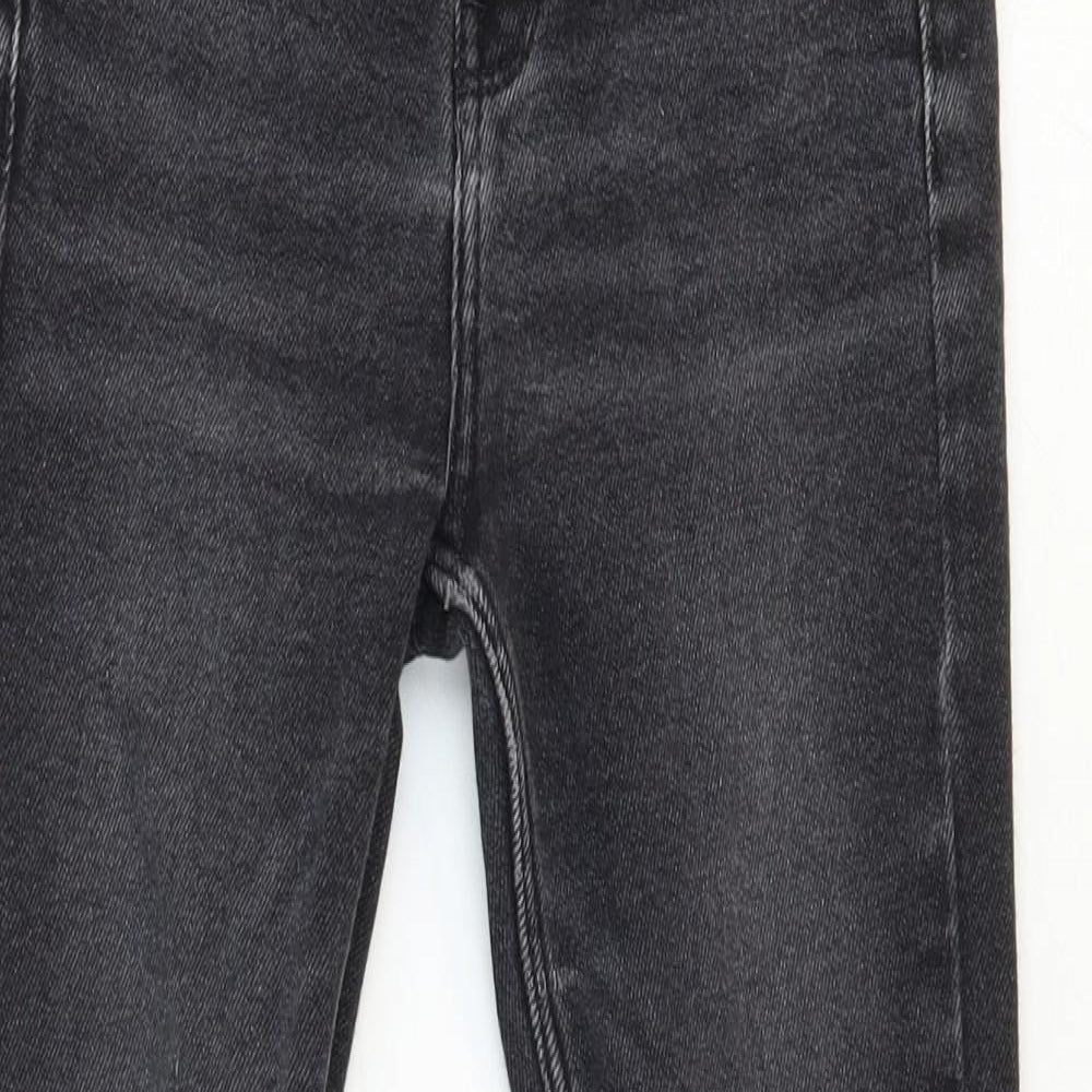 River Island Womens Black Cotton Skinny Jeans Size 6 Regular Zip