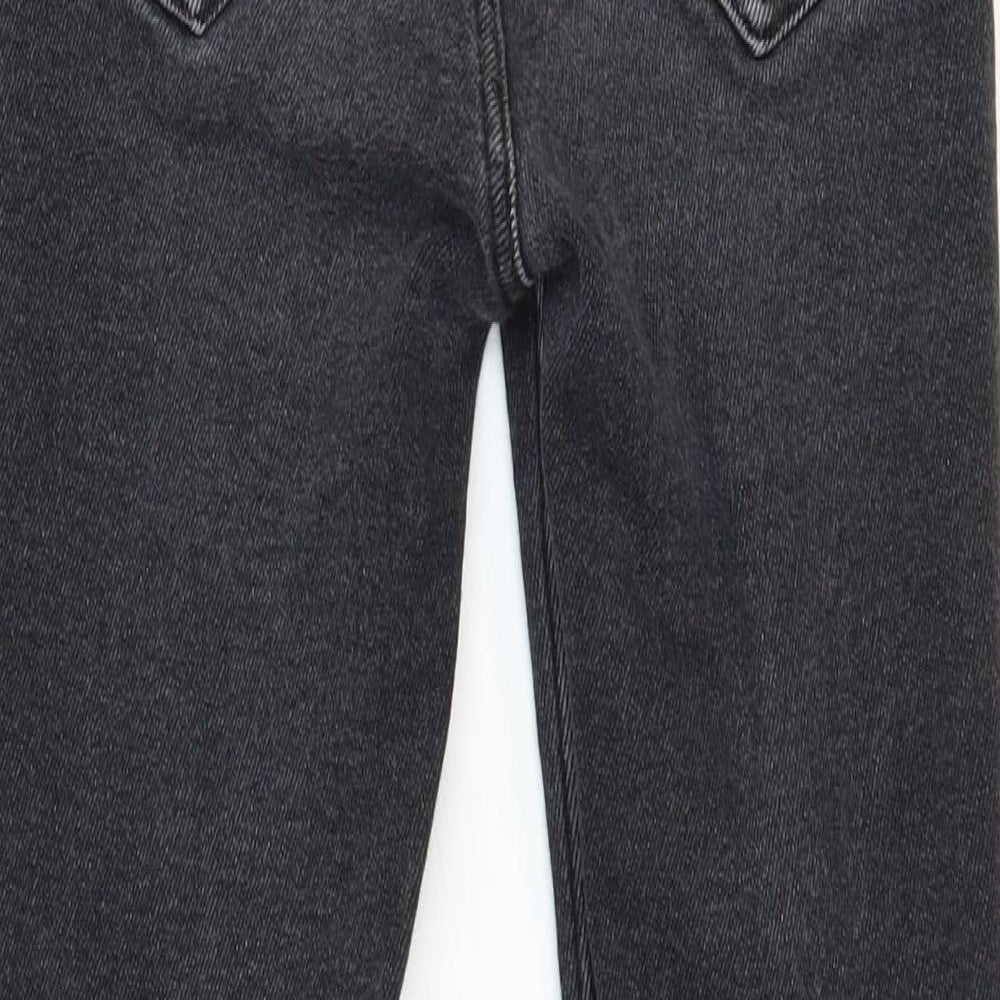 River Island Womens Black Cotton Skinny Jeans Size 6 Regular Zip