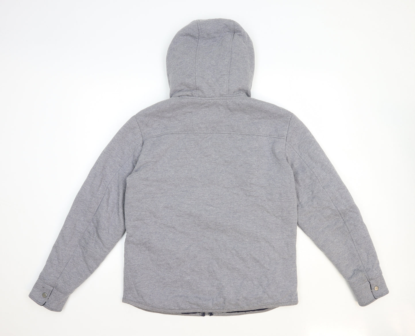 Zara Mens Grey Rain Coat Coat Size XL Zip