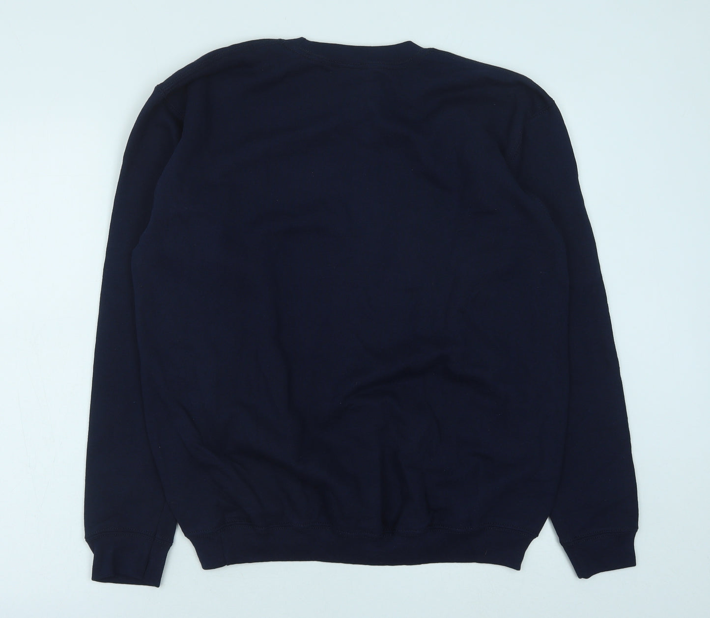 Fruit of the Loom Boys Blue Cotton Pullover Sweatshirt Size 14-15 Years Pullover