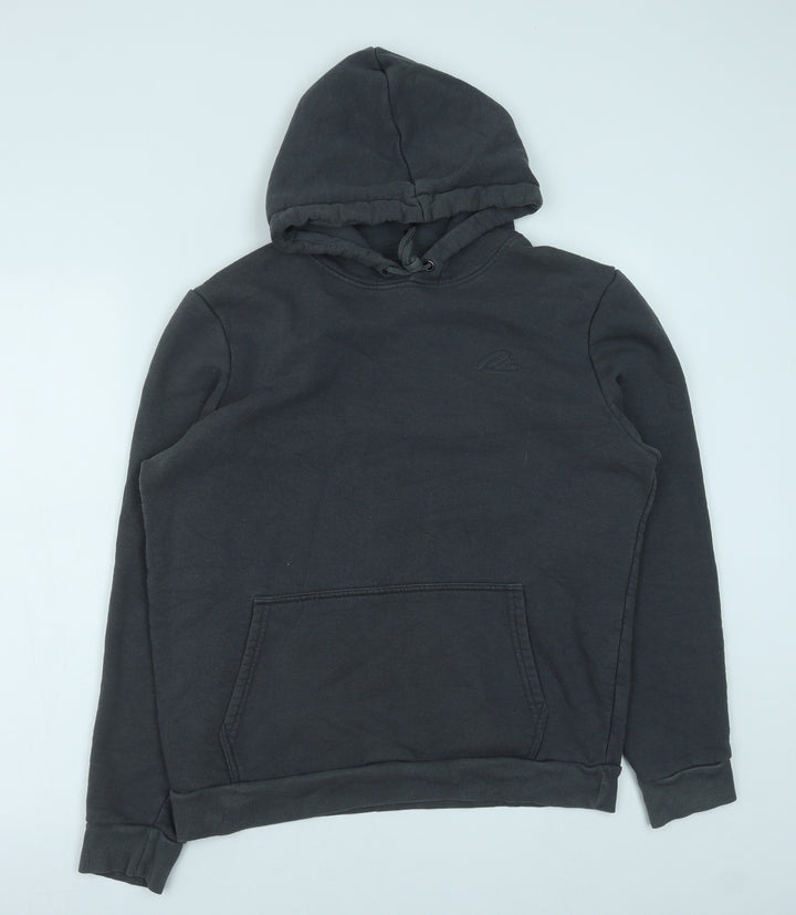 River Island Womens Grey Cotton Pullover Hoodie Size M Pullover