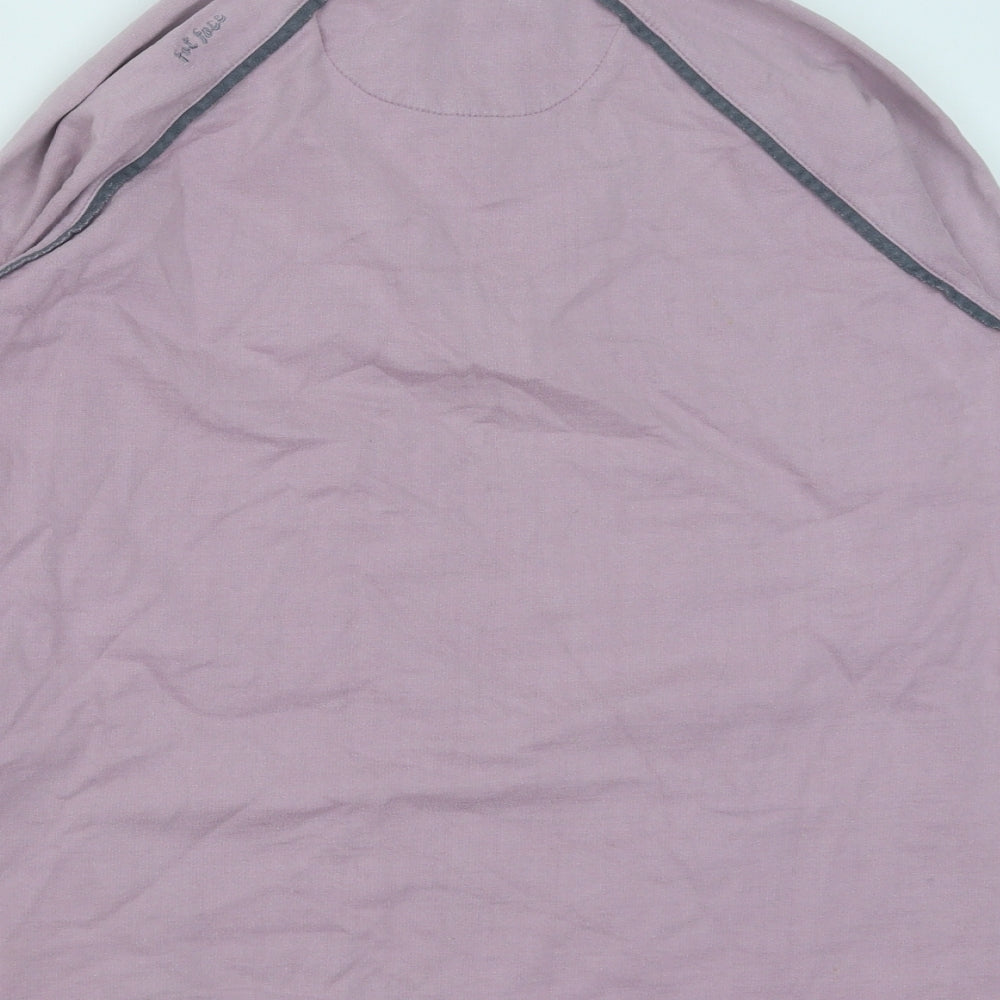 Fat Face Womens Purple Cotton Pullover Sweatshirt Size 12 Zip