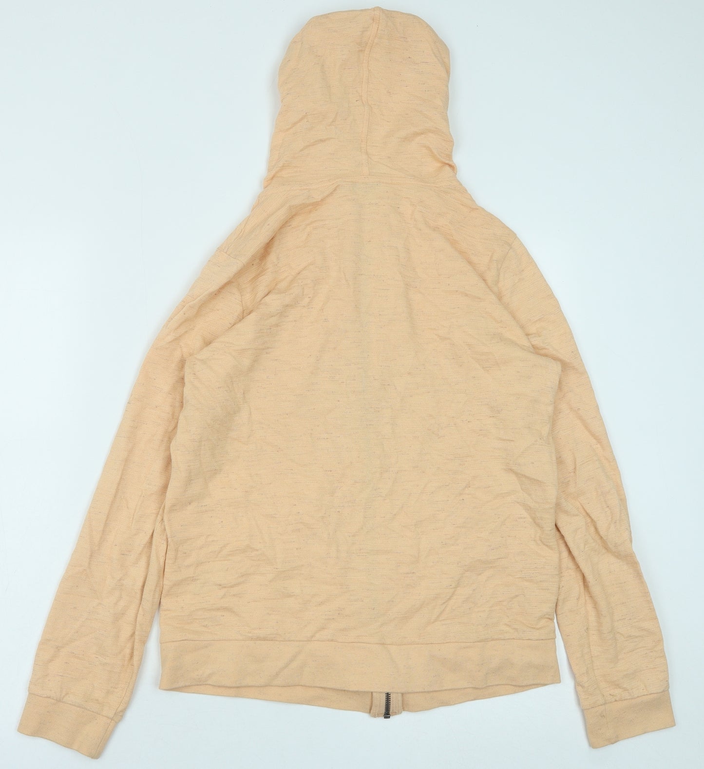 NEXT Womens Orange Cotton Full Zip Hoodie Size 10 Zip