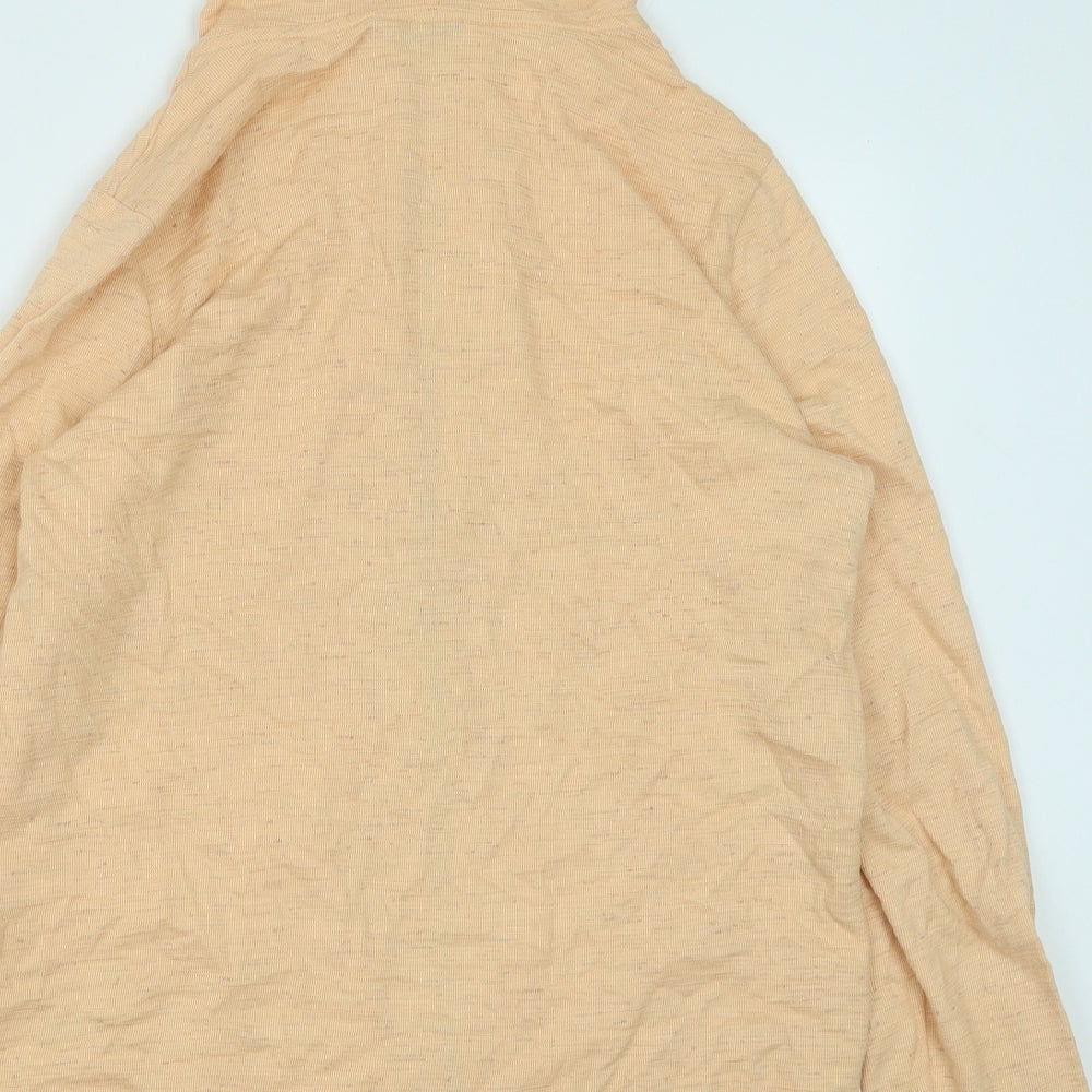 NEXT Womens Orange Cotton Full Zip Hoodie Size 10 Zip