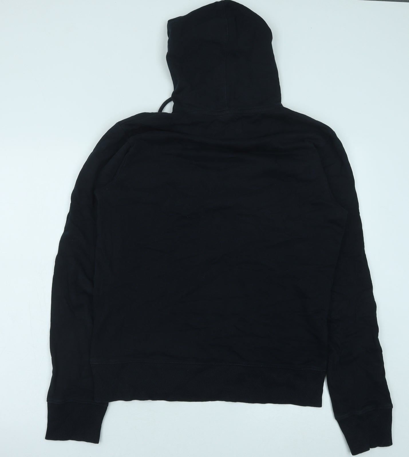 JACK & JONES Mens Black Cotton Pullover Hoodie Size M