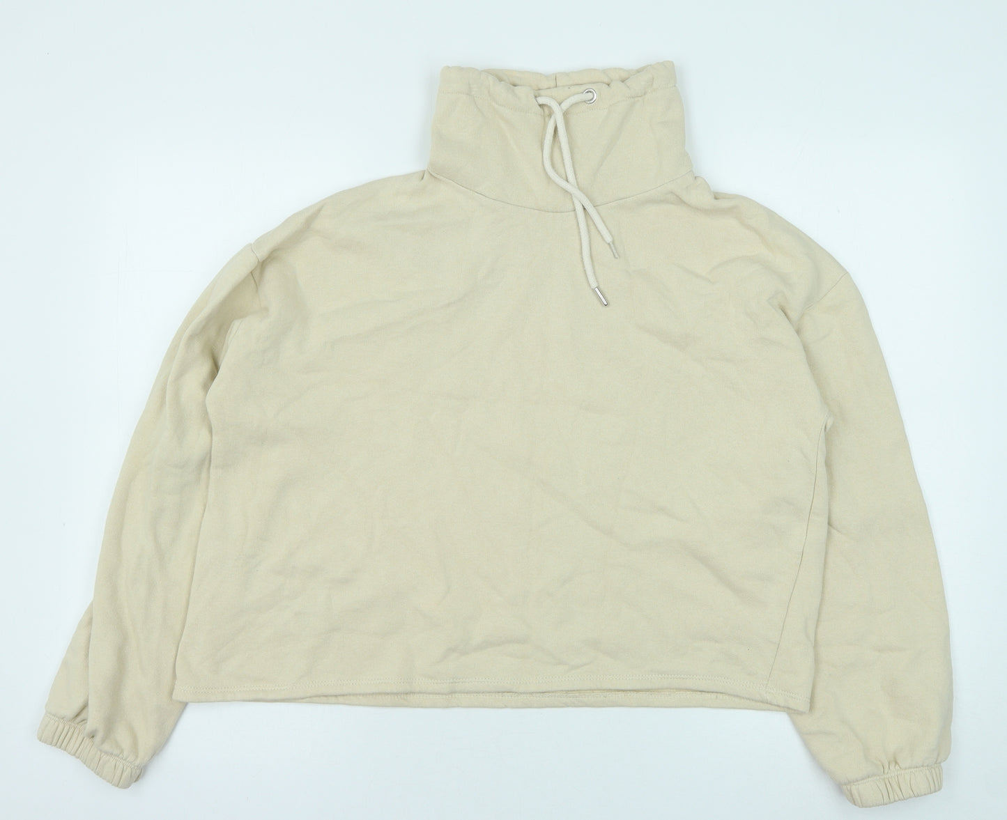 Primark Womens Beige Cotton Pullover Sweatshirt Size S Pullover