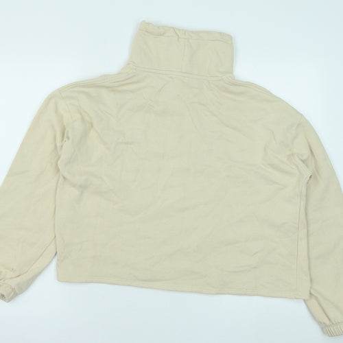 Primark Womens Beige Cotton Pullover Sweatshirt Size S Pullover