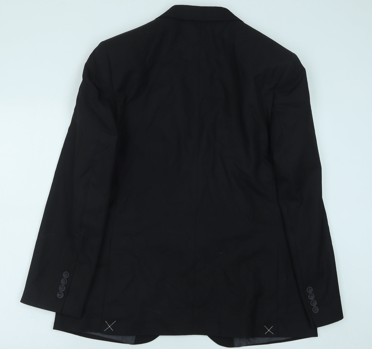 Marks and Spencer Mens Black Viscose Jacket Blazer Size 42