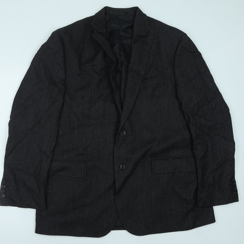 Marks and Spencer Mens Grey Wool Jacket Suit Jacket Size 44