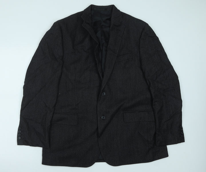Marks and Spencer Mens Grey Wool Jacket Suit Jacket Size 44